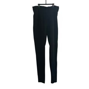 Abound Black High-Waist Ribbed Leggings Pants Size M Pull-On